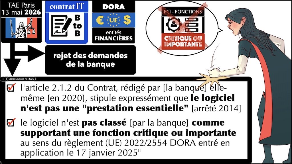 #745 première jurisprudence DORA 2026 référé TAE Paris 13 mai 2026 © Ledieu-Avocats 22-05-2026.005