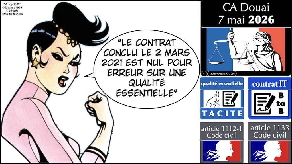 #749 les qualités essentielles tacites JURISPRUDENCE CA Douai 7 mai 2026 © Ledieu-Avocats 29-05-2026.009