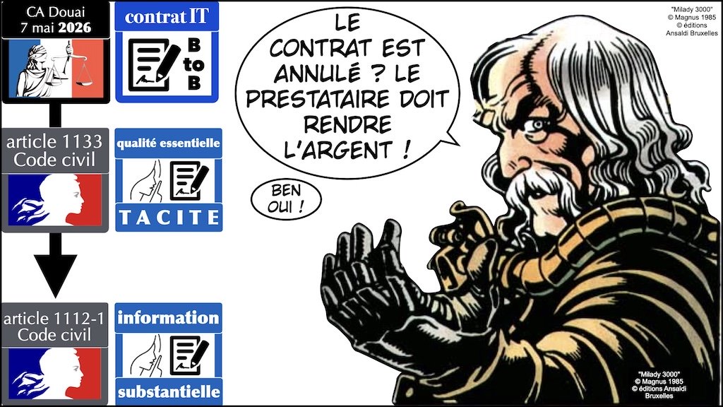 #749 les qualités essentielles tacites JURISPRUDENCE CA Douai 7 mai 2026 © Ledieu-Avocats 29-05-2026.011