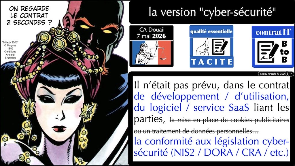 #749 les qualités essentielles tacites JURISPRUDENCE CA Douai 7 mai 2026 © Ledieu-Avocats 29-05-2026.014
