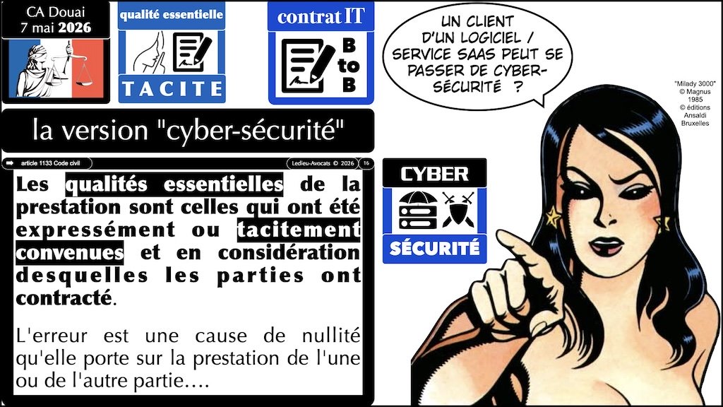 #749 les qualités essentielles tacites JURISPRUDENCE CA Douai 7 mai 2026 © Ledieu-Avocats 29-05-2026.016