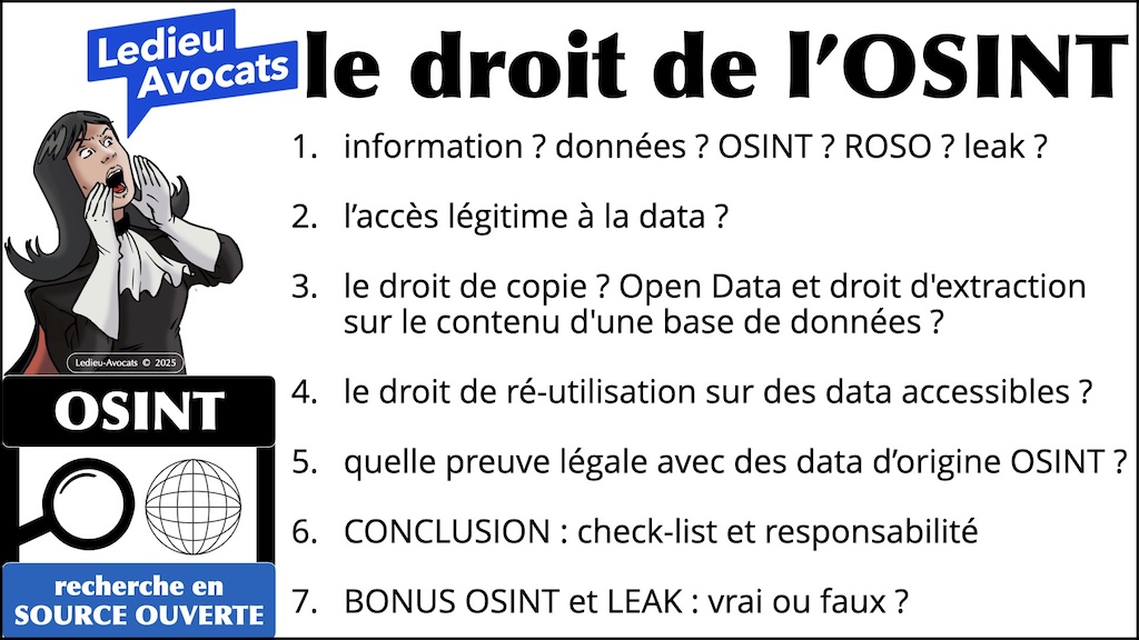 récapitulatif le droit de l'OSINT en 2025 [Open Source Intelligence]