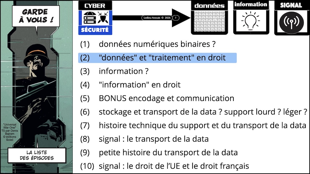 #752 données et traitement en droit - données information signal #02 © Ledieu-Avocats 2026.002
