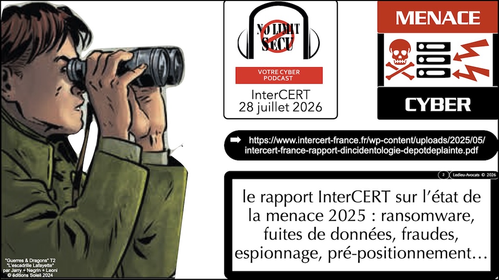 #765 InterCERT podcast NoLimitSecu 27 juillet 2026 © Ledieu-Avocats 28-07-2026.002