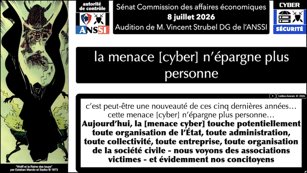 #767 la cybersécurité expliquée aux sénateurs Commission des affaires économiques du Sénat audition de Vincent STRUBEL DG ANSSSI 8 juillet 2026 © Ledieu-Avocats 15-08-2026.008
