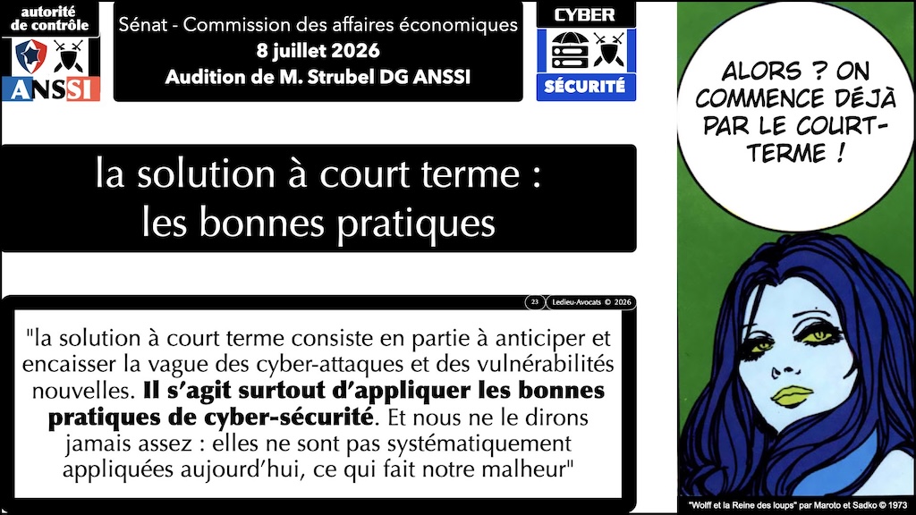 #767 la cybersécurité expliquée aux sénateurs Commission des affaires économiques du Sénat audition de Vincent STRUBEL DG ANSSSI 8 juillet 2026 © Ledieu-Avocats 15-08-2026.023