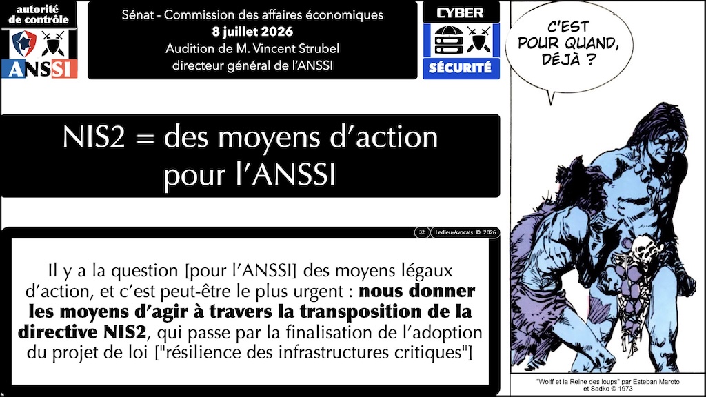 #767 la cybersécurité expliquée aux sénateurs Commission des affaires économiques du Sénat audition de Vincent STRUBEL DG ANSSSI 8 juillet 2026 © Ledieu-Avocats 15-08-2026.032