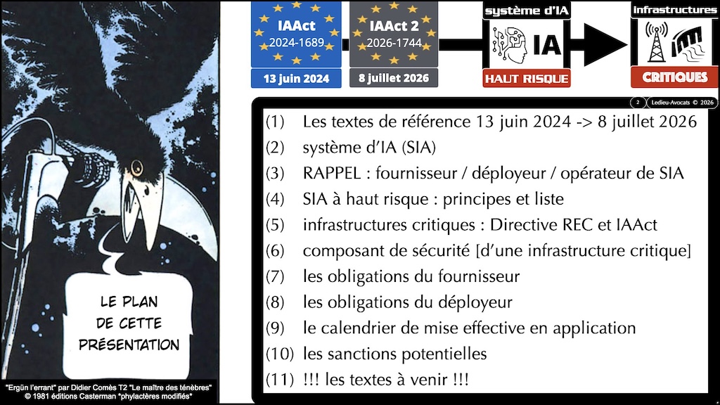 #791 SIA à haut risque l'exemple des infrastructures critiques quelle règlementation ? quelles obligations ? © Ledieu-Avocats 06-09-2026.002