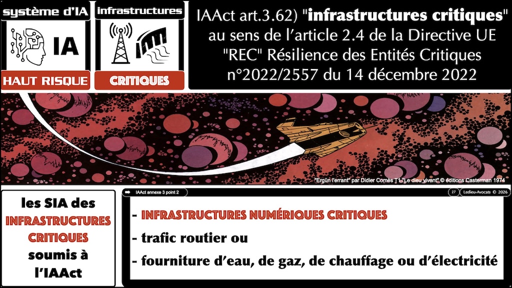 #791 SIA à haut risque l'exemple des infrastructures critiques quelle règlementation ? quelles obligations ? © Ledieu-Avocats 06-09-2026.027