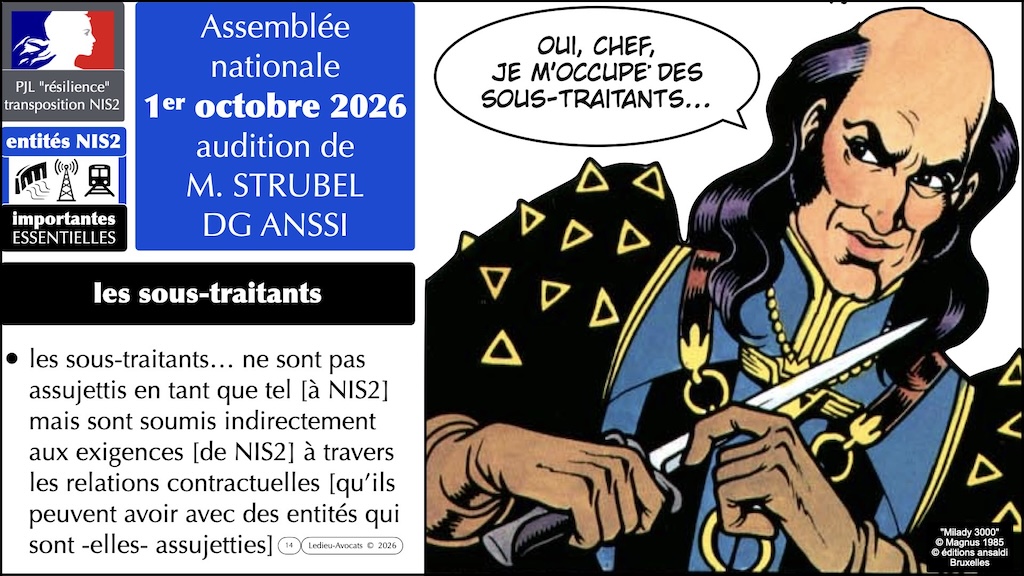 NIS2 4e audition de l'ANSSI le 1er octobre 2026 par l'Assemblée nationale