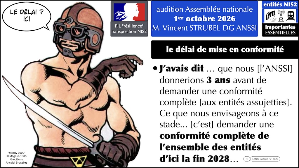 NIS2 4e audition de l'ANSSI le 1er octobre 2026 par l'Assemblée nationale