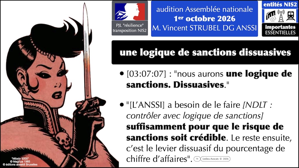 NIS2 4e audition de l'ANSSI le 1er octobre 2026 par l'Assemblée nationale
