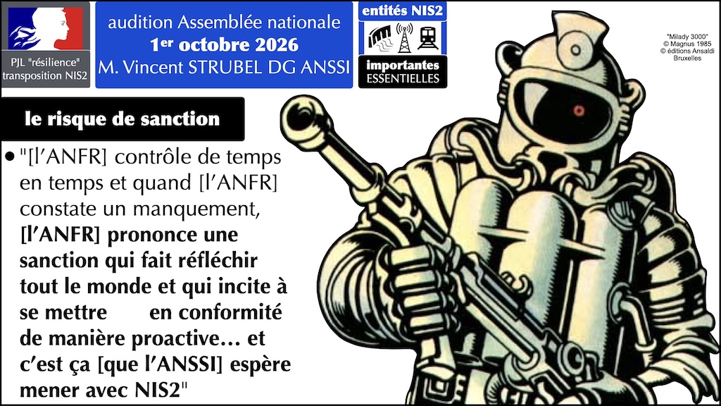 NIS2 4e audition de l'ANSSI le 1er octobre 2026 par l'Assemblée nationale