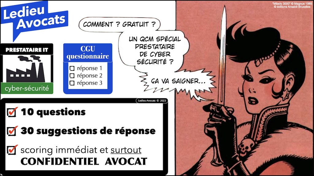 QCM prestataire de cyber sécurité - nos services technique et droit du numérique © Ledieu-Avocats 02-10-2023