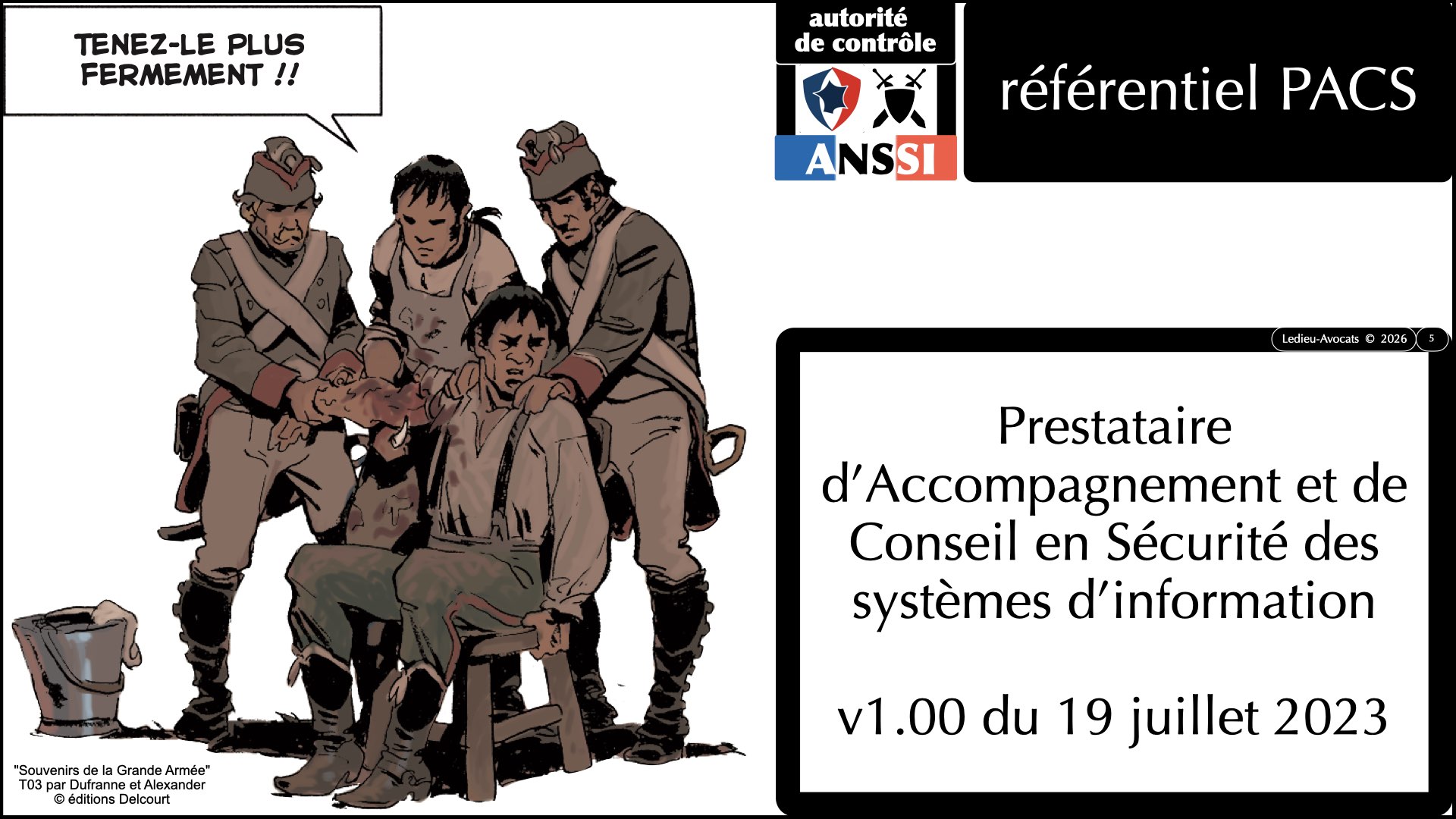 Législation cybersécurité France PACS (référentiel ANSSI v1.1 du 19 juillet 2023 Prestataire d’Accompagnement et de Conseil en Sécurité des systèmes d'information)